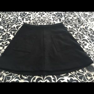 Black A line skirt